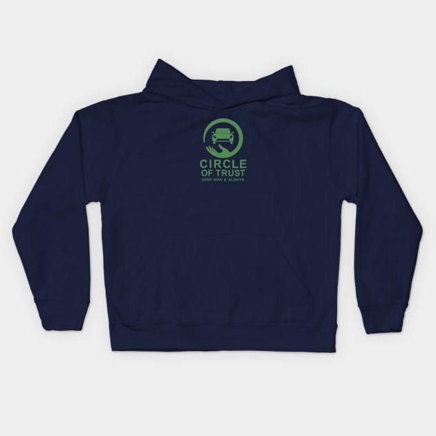 Circle Of Trust Insurance Co. Kids Hoodie by GeekGiftGallery